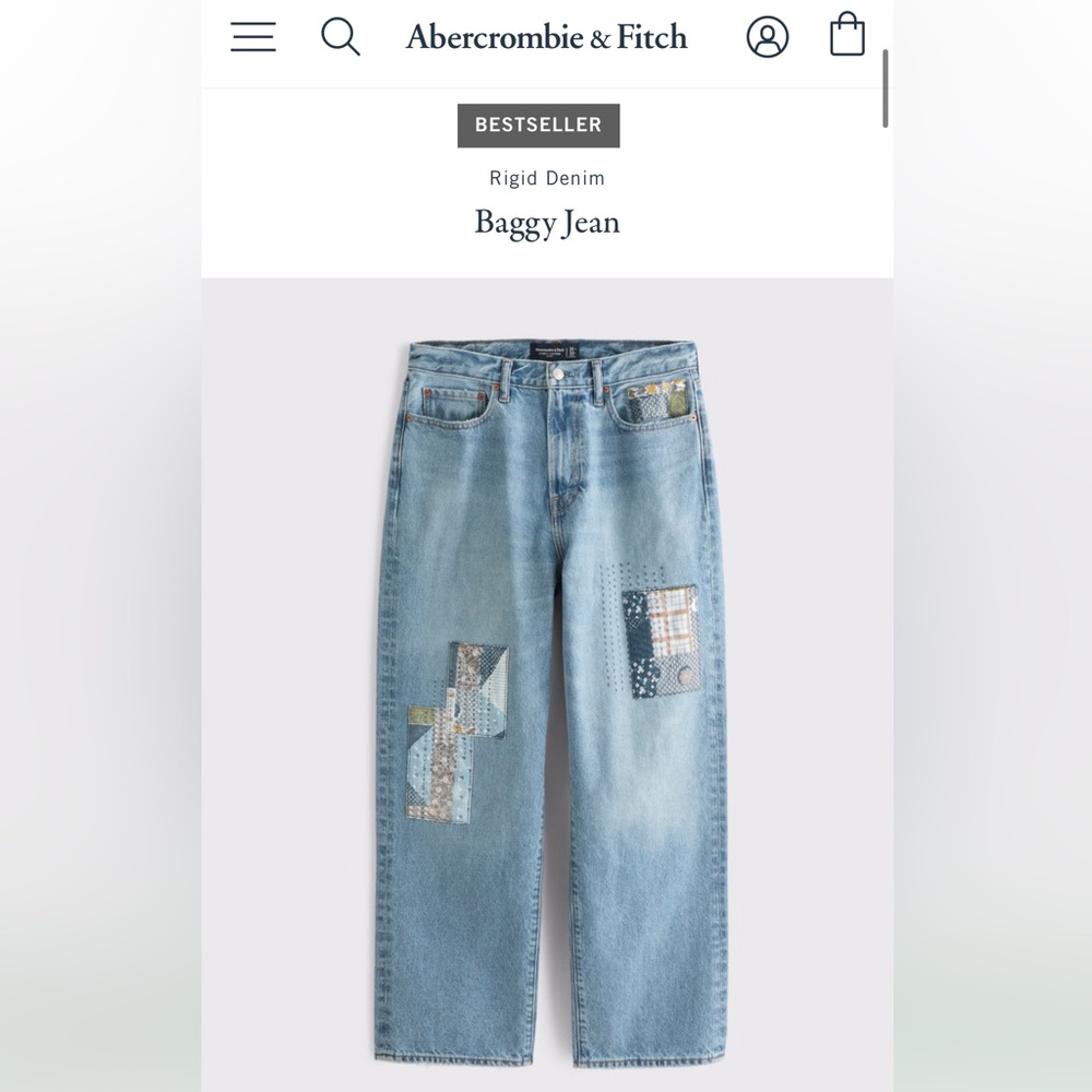 Abercrombie & Fitch Patchwork Jeans